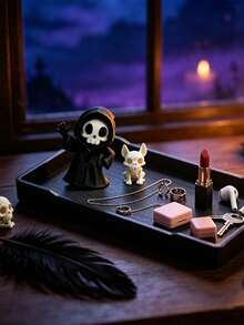 Gothic Ornament And Pet Statue Decoration Storage Tray, Dressing Table Ring And Watch Storage, Multifunctional Dressing Area Jewelry Tray, Halloween - Multicolor - View 11