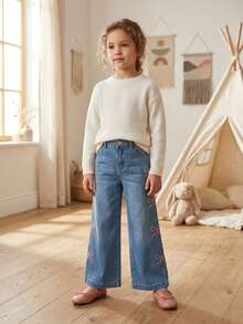 Tween Girls Jeans - Navy Blue - View 4