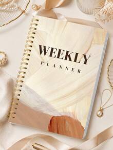 1pc A5 Weekly Organizer, Undated Spiral Planner With To-Do, Goals & Habit Tracking Pages For School Work, Office Desk Accessories, Christmas Gifts, Bible Study Materials - A - View 10