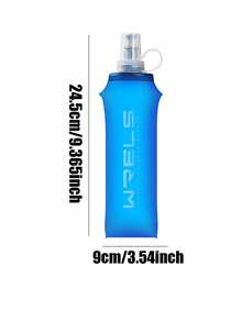 WRELS 1pc/2pcs 150/250/500ML Lightweight Collapsible Squeeze Water Bottle, Suitable For Marathon Sports, Made With Heat-Press Technology, Odorless Cold Water Bottle - Multicolor - View 17