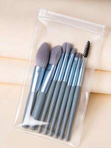 8pcs Makeup Brush Set, Portable Muted Color Makeup Brushes, Soft Hair Blush & Eyeshadow Brushes, Makeup Tools - Portable - View 13