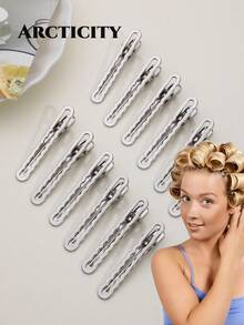 6CM Silver Wavy Clip