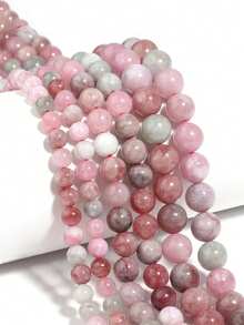 Natural Alxa Chalcedony Agate Round Beads 6/8/10mm Casual Retro Oil Painting Style Diy Beading For Bracelet Necklace Jewelry Making Accessories - Multicolor - View 4