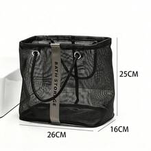 1 buah Tas Jinjing Jaring Bayi Kapasitas Besar, Tas Penyimpanan Kamar Bayi yang Bernapas, Tas Pengorganisasi Popok Portabel, Cocok untuk Perlengkapan Mandi dan Penyimpanan Mainan Bayi - MultiWarna - View 10