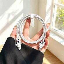 Apple 充電器與線材保護套組，小狗設計，耐用 Apple 18-20W 充電線保護殼，防斷線理線器 - 彩色 - 查看 4