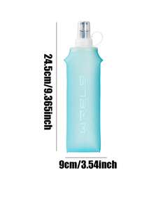 WRELS 1pc/2pcs 150/250/500ML Lightweight Collapsible Squeeze Water Bottle, Suitable For Marathon Sports, Made With Heat-Press Technology, Odorless Cold Water Bottle - Multicolor - View 11
