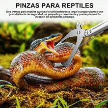 Pinzas Herpetológicas Para Vivoras Serpientes Plegable - Negro - Ver 3