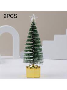 LED Pine Needle Colorful Christmas Tree, Glowing Candle Light, Creative Colorful Small Wind Lantern, Suitable For Room, Living Room, Holiday, Party, Birthday, Desktop Atmosphere Decoration, Christmas Holiday Gift - Pine Tree - View 11