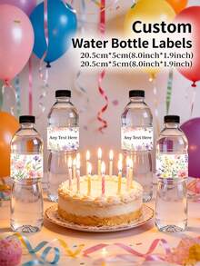 1-50pcs Label Botol Air Minum yang Dipersonalisasi | Stiker Kemasan Kustom dengan Teks yang Dapat Disesuaikan - Label ini Tersedia dalam Berbagai Gaya, Sempurna untuk Mendekorasi Botol Air Minum di Area Minuman Pesta, Cocok untuk Pesta Ulang Tahun, dan Hari Jadi - MultiWarna - View 1