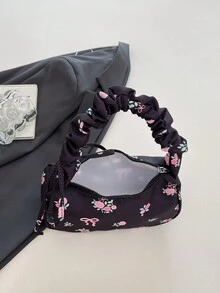 Women's Minimalist Casual Handbag, New High-Quality Niche Design Versatile Shoulder Bag - Black - View 4