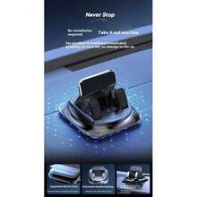 Car Mount Holder, Car Dashboard Mount, 360° Free Rotation, Adjustable Stable Phone Holder For Navigation, Answering Calls And Texting, Universal Car Mount - Black - View 2