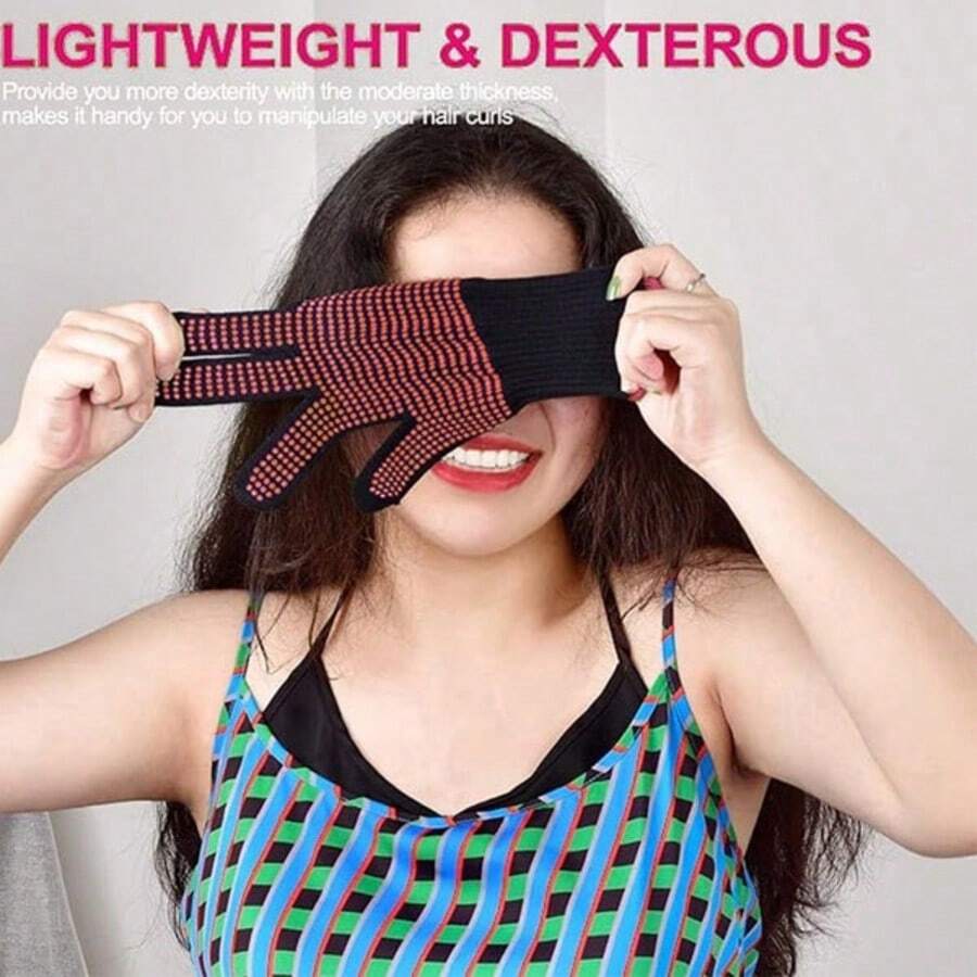 Heat Resistant Aramid Gloves With Silicone Non-Slip Dots, Multi-Purpose Gloves For BBQ, Oven & Hair Styling - View 1