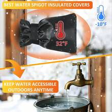 2pcs Winter Outdoor Faucet Protector, Traditional Anti-Backflow Device, Faucet Protective Cover (Indoor/Outdoor), Freeze Protection, Garden Faucet, Kitchen Faucet Protection - Faucet Anti-freeze Cover - View 4