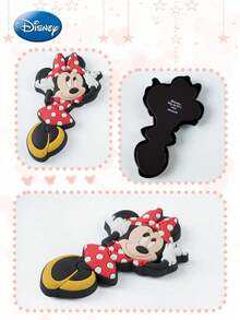 Monogram 1PC Disney Officially Licensed Mickey And Minnie PVC Fridge Magnet 2 Optional Styles Cute Cartoon Character Magnetic Ornament Decor For Refrigerator Locker Whiteboard Lovely Collectible Gift For Disney Fans - M - View 2