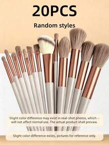 33/23/20pcs Makeup Brush Set - High-Quality Synthetic Fiber Eyeshadow Blending Brushes And Makeup Tools - Multicolor - View 11