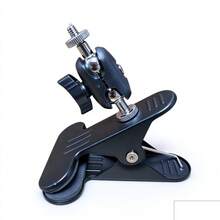 Heavy Duty Super Clamp Mount, 360° Dual Ball Head, 1/4" Threaded Interface, Suitable For Desktop, Desk Edge, Round Tube, Glass, Compatible With Action Camera, Phone Holder, Fill Light, Microphone, Photography Accessories - New Arrival - View 8