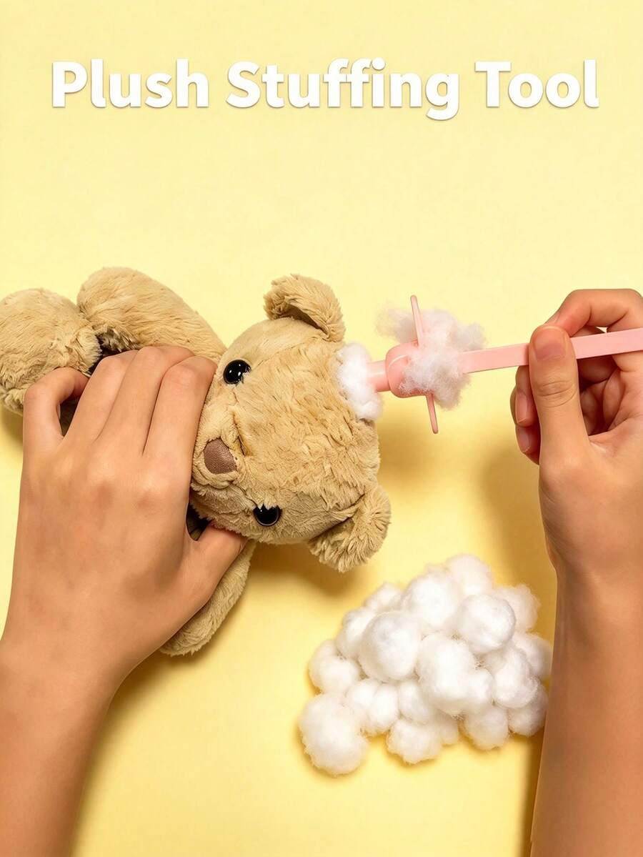 Multifunctional Stuffing And Crochet Tool Set - Ergonomic Plastic Handle Design, Suitable For DIY Knitting, Embroidery And Handicrafts - Ideal Choice For Stuffing Plush Toys, Pillows And Dolls - Durable All-Season Home Handicraft Tools - Multi-color 1 - View 1