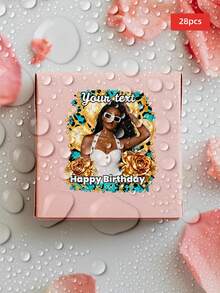 1/28/48pcs Customizable Portrait Stickers, Personalized Photo And Text Labels, Unique Character Stickers, Suitable For Gift Packaging, Gift Sealing, Scrapbook Decoration, Card Embellishment, Diary Decoration And Party Favors, Customizable For Couples, Family, Friends And More, Applicable For Birthday, Wedding, Anniversary, Graduation, Holiday, Party And Gathering, Adding Exclusive Sense And Commemorative Meaning To Gifts - Multicolor 1 - View 23