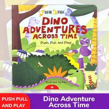 beartale Dinosaur Time Adventure Interactive Pull-Slide Board Book, Toddler Interactive Dinosaur Story Book, Fun Dinosaur Adventure Book, Children's Early Education Learning Activity Toy, Birthday Gift, Christmas Gift - Multicolor - View 3