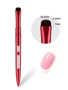 JOCNAIL 3-In-1 Precision French Tip Nail Brush, Professional Metal Handle Gel Polish Painting Pen & Residue Clean Up Brush Manicure Tool - Multicolor - View 8