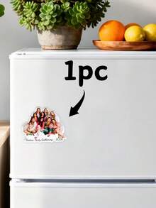 1/3/5pcs Customized Porcelain White Acrylic Fridge Magnets ...