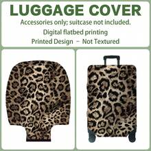 1PC,Flat Print Design,Luggage Cover(Only Luggage Cover,Not Including Luggage),Suitable For 20 To 30 Inch Luggage,Made Of Thickened High-Quality Fabric,Essential Accessory For Your Travel And Checked Luggage. - Multicolor - View 18