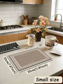 SANJIANGDI 1pc Deluxe Chain Frame Pattern Kitchen Mat, 3.5 Mm Soft Rubber That Absorbs Water And Is Easy To Clean. Suitable For Corridors, Bathrooms, Living Rooms, Outdoor Door Mats, And Toilets. Useable Throughout The Year And For Various Holidays. - Multicolor - View 11