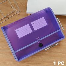 3Pcs\1Pc Expandable PP File Pouch Document Holder For School Travel Home Students Teachers Office Workers Back To School Stationery Holds A4 Papers - Multicolor - View 17