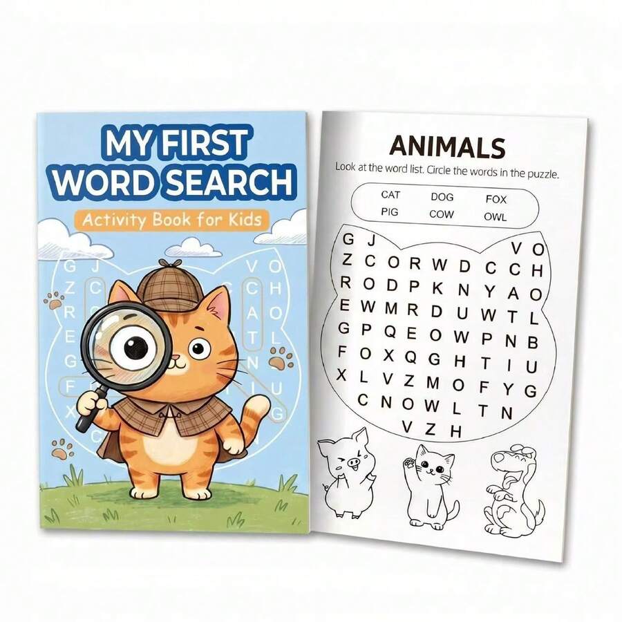 Toddler English Enlightenment Coloring Practice Book Children's English Educational Game Book Word Maze Sudoku Find & Seek Toddler English Enlightenment Educational Book | Word Puzzle + Word Spelling + Maze Coloring + Sudoku + Find & Seek Colorable Children's Early Education Game Practice Book - Multicolor - View 1