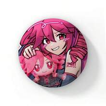 Pop Virtual Singer Kasane Soft Button Pins Cute Cartoon Girl Badge Round Brooch On Backpack Accessories Jewelry Gift For Friend Cartoon Badge Creative Anime Figure Pins - 58 mm - View 20