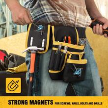 Heavy Duty Magnetic Tool Belt, Shoulder Strap, Multi-Function Tool Pouch - Magnetic Adsorption For Screws, Wrenches, Nails - Durable Fabric Construction - Suitable For Woodworking, DIY Projects, Home Renovation, Professional Contractors - How Much - View 1