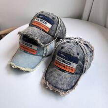 1pc Men's Baseball Cap, Washed Distressed Frayed Edge Denim Hat, Suitable For Outdoor Travel And Daily Wear - Multicolor - View 6