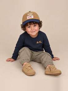 Balabala Children's Lace-Up Snow Boots, Toddler Fleece Lining, Non-Slip Warm Short Ankle Boots, Winter Shoes - Camel - View 11