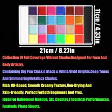 26-Color Oil Paint, High-Saturation Vibrant Art Paint, Temporary Color Paste For DIY Crafts, Art Creation And Graffiti, Festival Props And Festival Decorations (Halloween, Christmas, Easter) - Multi-color - View 4
