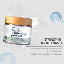 Feimuko Polvo Blanqueador Dental, Limpieza Suave para Quitar Manchas Dentales, Cuidado Bucal Diario, Refresca el Aliento, Protege el Esmalte y Encías, Fácil de Usar para Cuidado Oral en Casa - Polvo - Ver 11