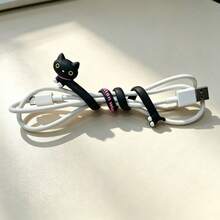 Cute Assorted Animal-Shaped Cable Organizers,Flexible Silicone Cord Winder,Premium Multi-Functional Cable Holder For Data Cables,Headphones & Computer Wires,Portable Travel Cord Keeper,Adorable Desktop Wire Storage,Neat Cable Fastener For Home&Office - A - View 8