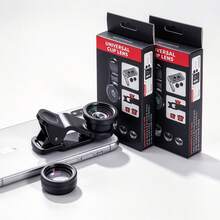 3-In-1 Phone Lens Kit 0.7x Macro 180° Fisheye Wide Angle Universal Clip-On External Lens Compatible With Iphone And Other Phones Photography Product Carousel Image NEWA Graphic Design Product Material Image Tool Universal Clip-On External Lens Travel Photography Accessories Vlog Shooting Essential - A - View 11