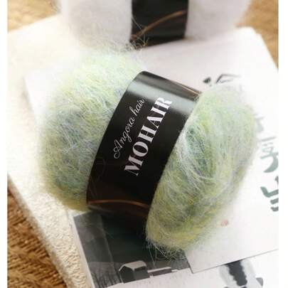 CHARM ELVES 10-Pack Long-Haired Alpaca Mohair Yarn, Handmade DIY Knitting Sweater, Vest, Shawl, Multiple Color Options, Fine Mohair, Warm, Skin-Friendly And Comfortable