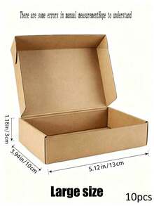 1/5/10/20pcs - Brown Cardboard Mailing Box, Suitable For Small Businesses; Medium Sized Cardboard Gift Box, Used For Packaging Mailing Gifts - Gift Packaging - Small Gift Packaging - Multicolor - View 16