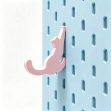 2/1pc Cat Pegboard Hook, Compatible With Skadis, Can Be Used With Pegboard Desk Clamp, Creative 3D Printed Hook, Suitable For Study/Entryway Storage, Key/Headphone Small Item Storage Rack, Flexible Assembly And Disassembly - Multicolor - View 12