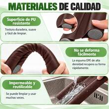 Burlete Para Parte Inferior De Puerta, Guardapolvo Cubre Puerta, Protector Y Guardapolvo Para Puerta, Diseño De Doble Borde, Para Aislar El Ruido Evita Insecto Polvo Y Impermeable Para Todo Tipo De Puertas Y Ventanas - Marrón - Ver 4