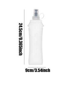 WRELS 1pc/2pcs 150/250/500ML Lightweight Collapsible Squeeze Water Bottle, Suitable For Marathon Sports, Made With Heat-Press Technology, Odorless Cold Water Bottle - Multicolor - View 13