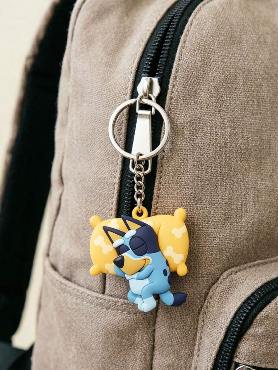 MASSDI Cartoon Key Ring, Napping Character Key Pendant With Cushion Decor, Smooth Waterproof Surface, Anti-Scratch And Fade-Resistant Coating, Portable Hanging Ornament For Daily Keys And Bags, Premium Gift Choice For Cartoon Enthusiasts - Keychain - View 1