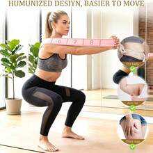 8-Grid Yoga Stretching Band, Elastic Band, Resistance Band, Split Training Strap, Dance Band, Hip Joint Stretching Band, Suitable For Yoga, Pilates, Fitness Training - B - View 7