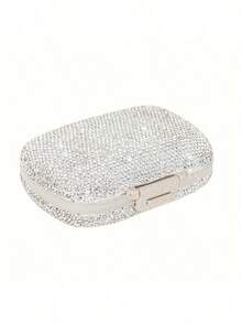 1pc Portable 8-Compartment Cute Pill Storage Box, Shiny Rhinestone Pill Box, Outdoor Travel Portable Pill Box, Pill Dispenser Storage Box, Can Hold Vitamins, Fish Oil - Multi-color - View 14