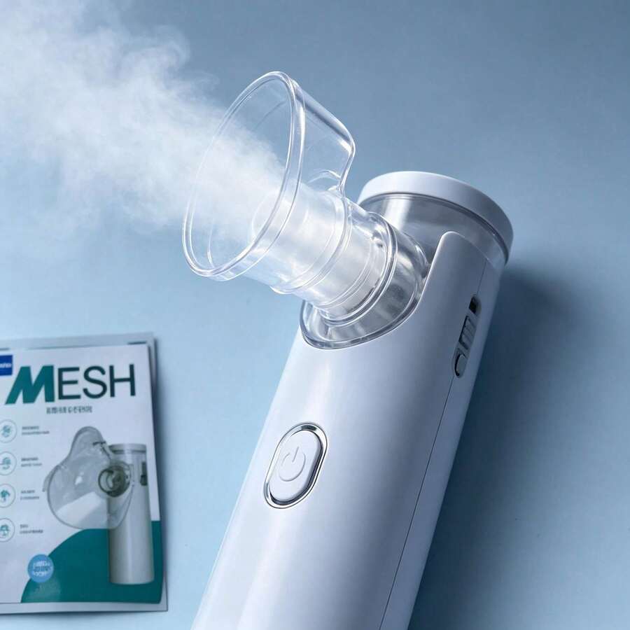 Nebulizador portátil MESH con accesorios - Blanco - Ver 1