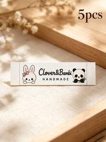 Handmade Customized Fabric Clothing Labels, Personalized Sew-On Sewing Labels, Custom Text Fabric Gift Labels, DIY Handmade Clothing, Bedding Or Knitwear Craft Accessories - Multicolor - View 10