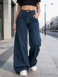 Women Jeans - Blue - View 1