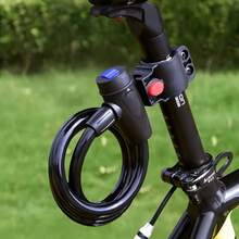 1pc Bicycle Lock, Includes 1 Key Ring And 2 Keys, 24.8 Inches Long, Coated Steel Cable Portable Fixed Lock, Suitable For Electric Bikes, Mountain Bikes And Regular Bicycles, Anti-Theft Steel Cable Chain Padlock - Multicolor - View 6
