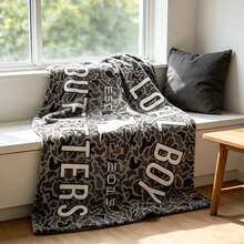 1PC Camo LOCAL BOY Letter Flannel Throw Blanket, Vintage Outdoor Style Blanket For Sofa Bedroom Home Decor - Multicolor - View 6